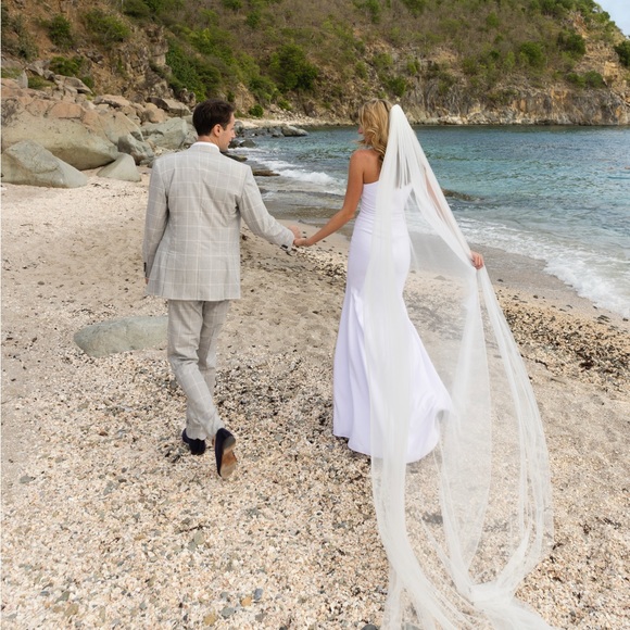 Custom Fernando Wong gown (size 4 altered to fit a 2, material has stretch) - Picture 3 of 4